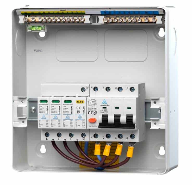 3Phase Surge Protection + circuit protection UK EV Installers Shop
