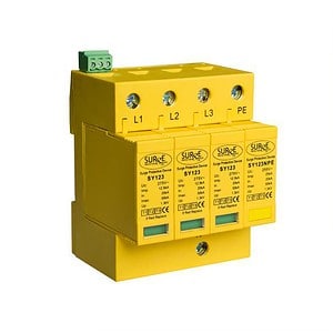 Type 1+2+3, 50kA, 3 phase, with window indication. TNC-S/ TNS/ TT. SY12350KA4P