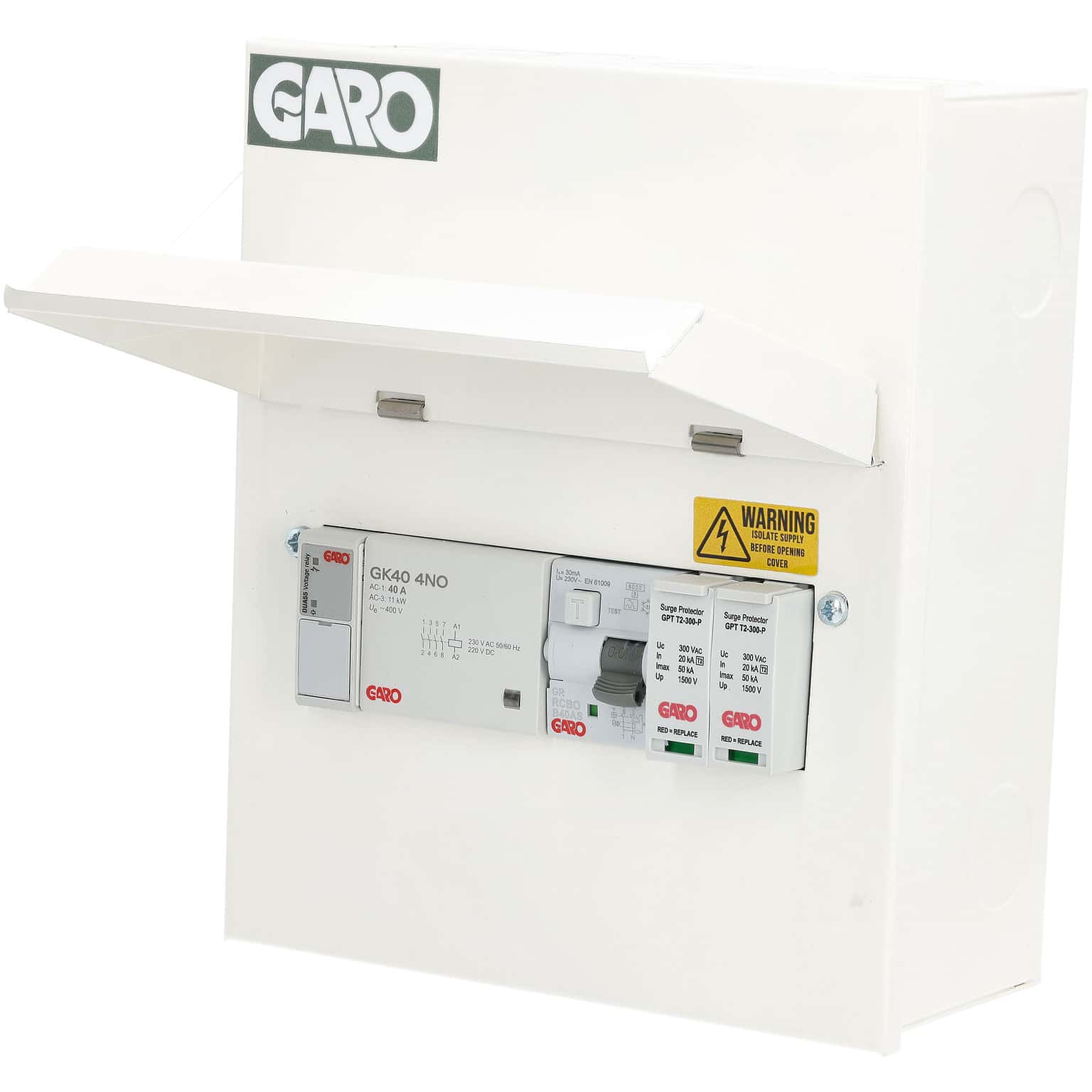 Garo GS8EV40PME 40A Type A RCBO + SPD PME FAULT DETECTION UNIT UK EV