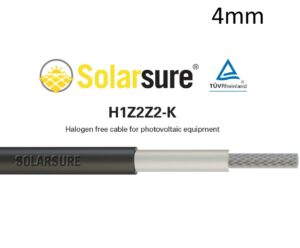 Solarsure 4.0mm Black 100m drum. SC4.08100