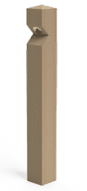 Stratton Eco Lighting Bollard Larch . WL010-L