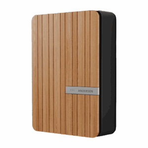 Andersen A2 Charge Point - 7kW Cotswold Oak Accoya. 8.5m tethered.