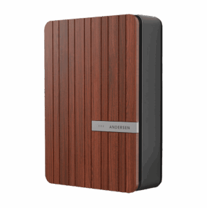 Andersen A2 Charge Point - 7kW French Walnut Accoya. 8.5m tethered.