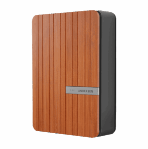 Andersen A2 Charge Point - 7kW Sorong Teak Accoya. 8.5m tethered.