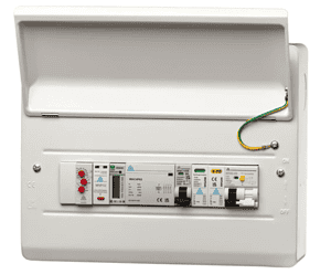 WCED IP20 Internal (Metal) PME Board With Load Balancing (kWH meter). WMEPME12/LBK