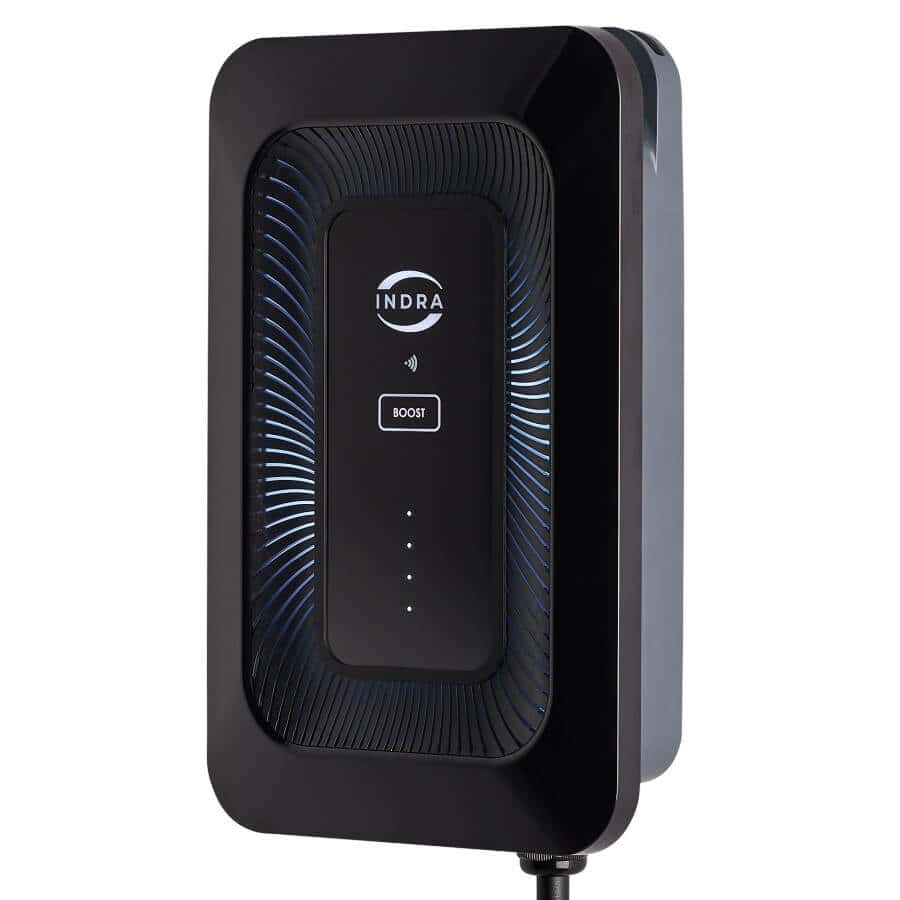 INDRA SMART LUX 7.4KW SMART CHARGER 10M TETHERED BLACK