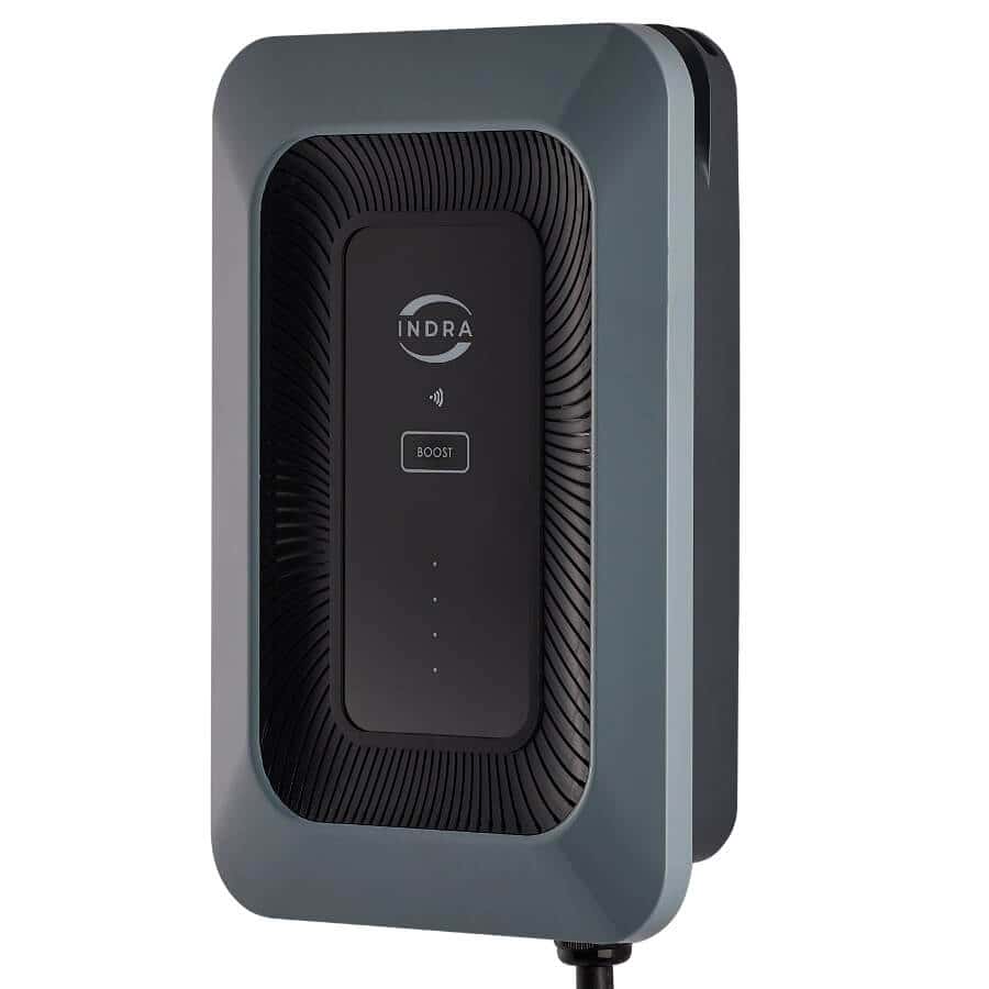 INDRA SMART LUX 7.4KW SMART CHARGER 10M TETHERED ELGAR GREY
