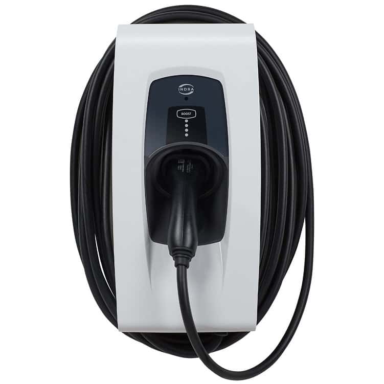 INDRA SMART PRO 7.4KW CHARGER WITH TYPE 2 6m TETHERED CONNECTOR