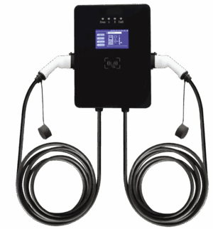 Tesida 3-Phase Dual 22kW Outlet Tethered RFID Wall Box