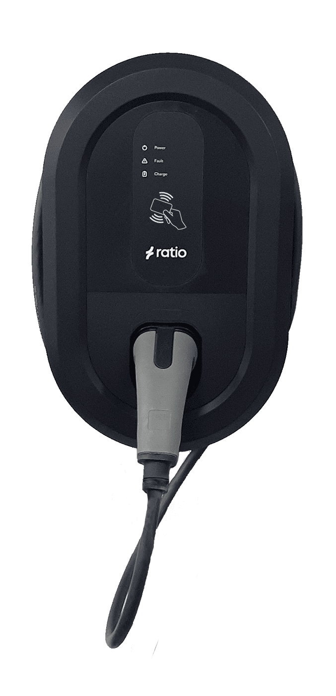 Ratio io6 22kW EV Charge point, tethered 5m