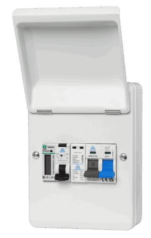 WCED Metered EV CU with RCBO and Surge Protection. WSRC550BSP