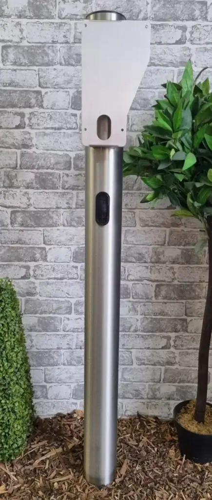 Rolec Zura Universal EV charger post/pedestal – ground rooted cylinder