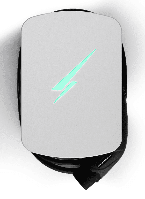 Hypervolt Home 3 Pro UltraWhite 5M Tethered EV Charger. HV3PROAAUW050T2