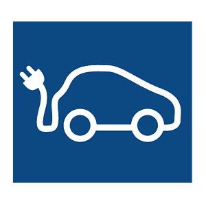 EV Symbol A Rectangle Car Park Marking