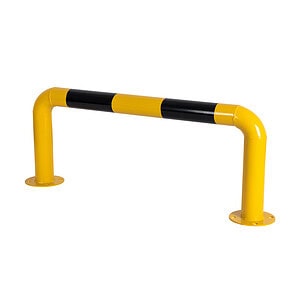 Charge M8 Steel U Post Barrier 1000mm | Black and Yellow |. 475-1000