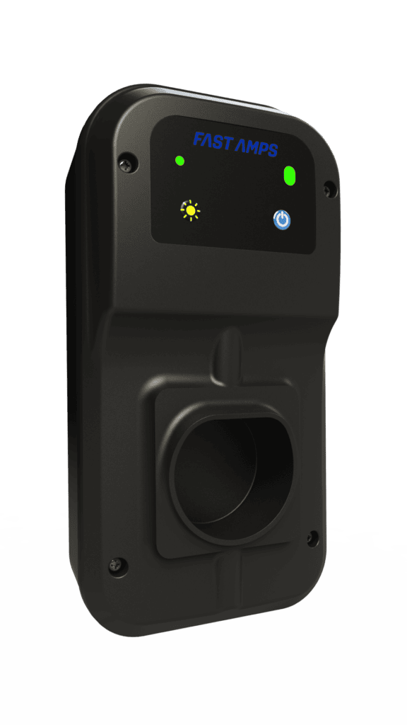 Fast Amps Alpha 7 Gen3 EV Charger 7.4kW Tethered Black. A7-3-TBL