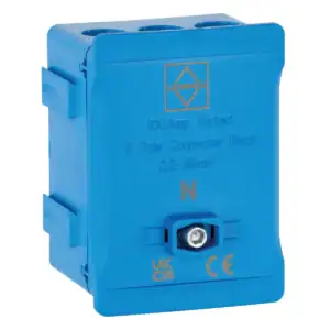 Lewden 100A 5 Way Blue Distribution Terminal. DT1005BL