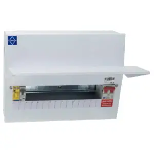 Lewden RCBO 14way Consumer Unit 100A M/S + TYPE 2 SPD Round Kos. PRO-R14W-R1S