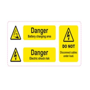 Battery Hazard Label – Li-Ion. BAT-HAZ4