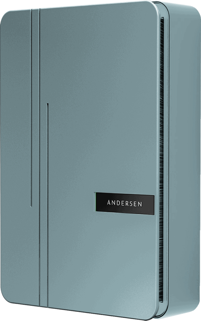 Andersen A3 Charge Point – Balmoral Blue Metal Front, 7kW, 5.5m ...