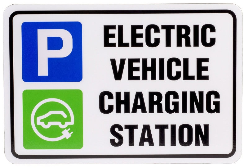 EV Parking sign A4 size. EVCSA4-CH – UK EV Installers Shop