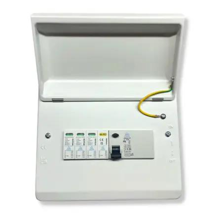4 pole spd 4 pole 40a c curve type a rcd with metal enclosure