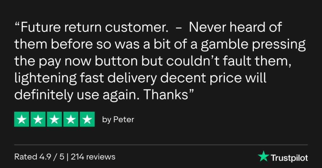 Trustpilot Review Peter