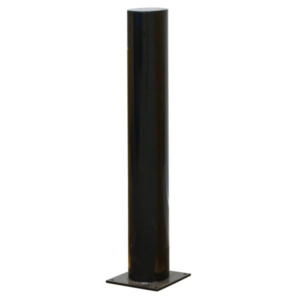 Black base plated bollard
