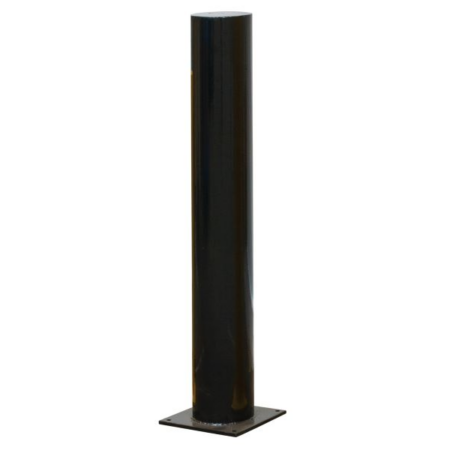 Black base plated bollard
